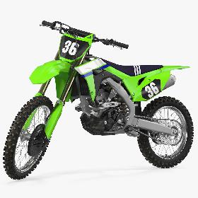 Motocross Bike Generic Rigged 3D model